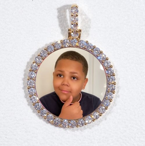 3D CIRCLE CUSTOM PICTURE PENDANT SMALL SIZE