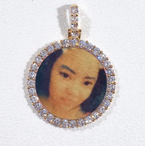 3D CIRCLE CUSTOM PICTURE PENDANT SMALL SIZE