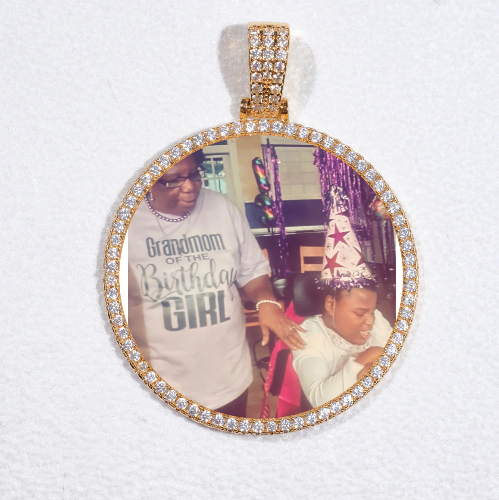 MEDIUM 3D CIRCLE CUSTOM PICTURE PENDANT