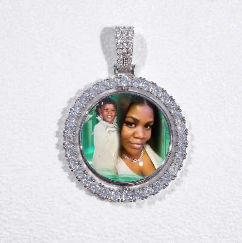 3D Spinning 2-Faced Custom Picture Pendant