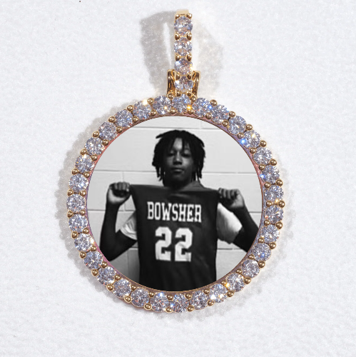3D CIRCLE CUSTOM PICTURE PENDANT SMALL SIZE
