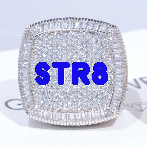 CUSTOM LETTER 3D ICED RING