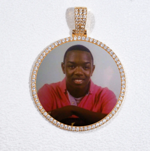 MEDIUM 3D CIRCLE CUSTOM PICTURE PENDANT