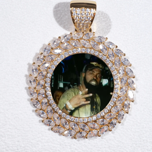 Large 3D Wheat Ear Custom Picture Pendant