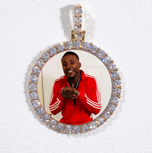 3D CIRCLE CUSTOM PICTURE PENDANT SMALL SIZE