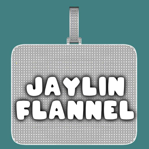 CUSTOM LETTER NECKLACE 3D BIG SQUARE