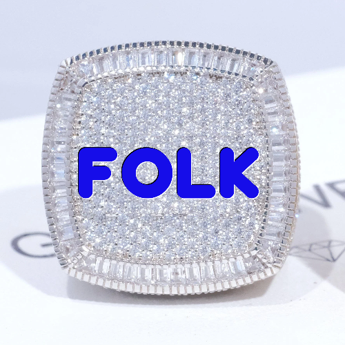 CUSTOM LETTER 3D ICED RING
