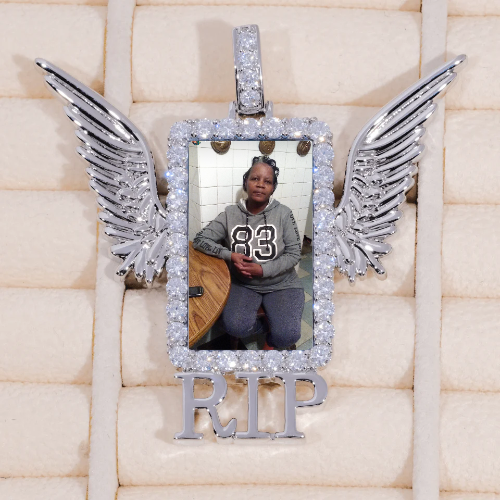 RIP WING 3D CUSTOM PICTURE PENDANT