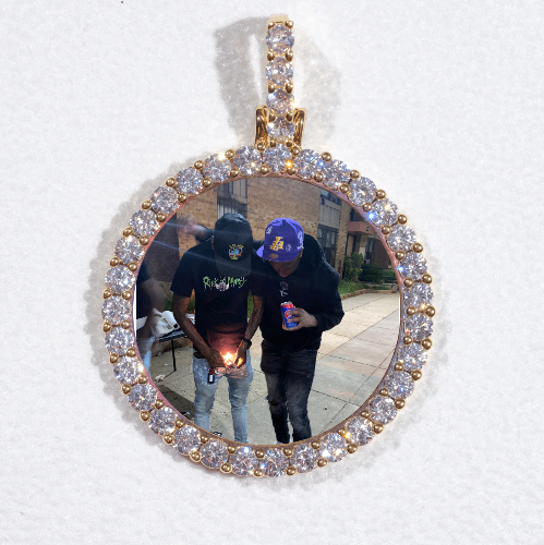 3D CIRCLE CUSTOM PICTURE PENDANT SMALL SIZE