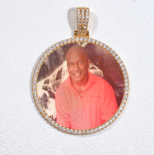 MEDIUM 3D CIRCLE CUSTOM PICTURE PENDANT