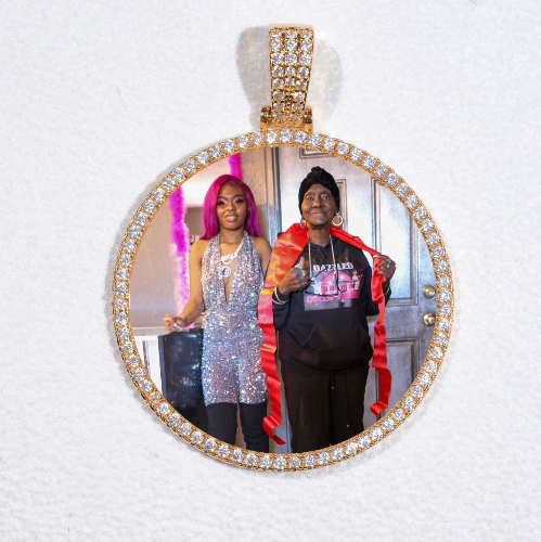 MEDIUM 3D CIRCLE CUSTOM PICTURE PENDANT