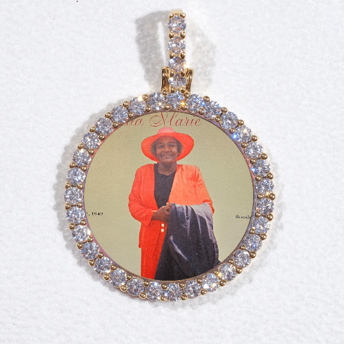 3D CIRCLE CUSTOM PICTURE PENDANT SMALL SIZE