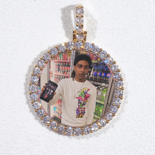 3D CIRCLE CUSTOM PICTURE PENDANT SMALL SIZE