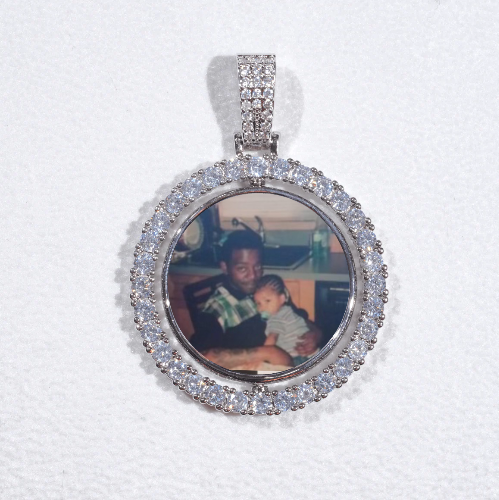 3D Spinning 2-Faced Custom Picture Pendant