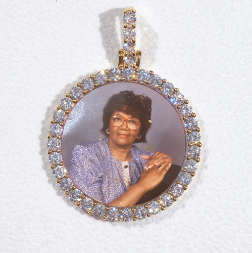 3D CIRCLE CUSTOM PICTURE PENDANT SMALL SIZE
