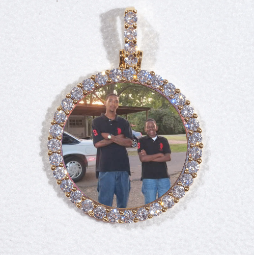 3D CIRCLE CUSTOM PICTURE PENDANT SMALL SIZE