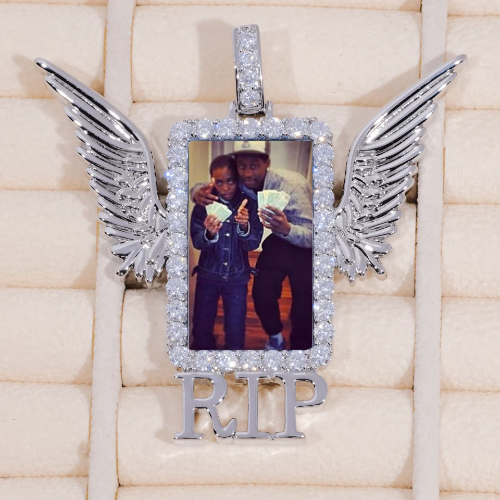 RIP WING 3D CUSTOM PICTURE PENDANT