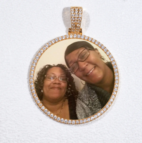 MEDIUM 3D CIRCLE CUSTOM PICTURE PENDANT
