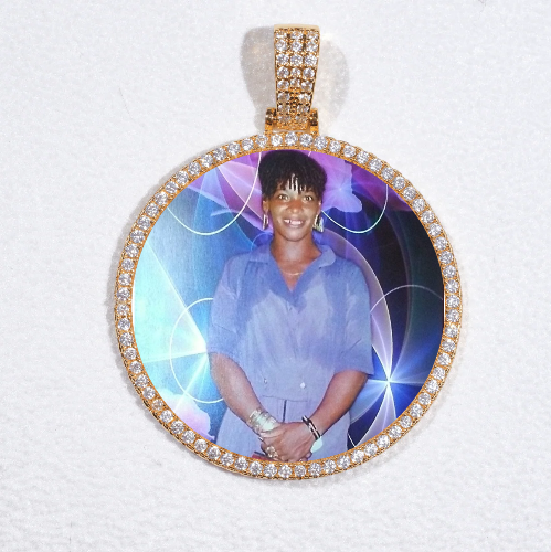 MEDIUM 3D CIRCLE CUSTOM PICTURE PENDANT