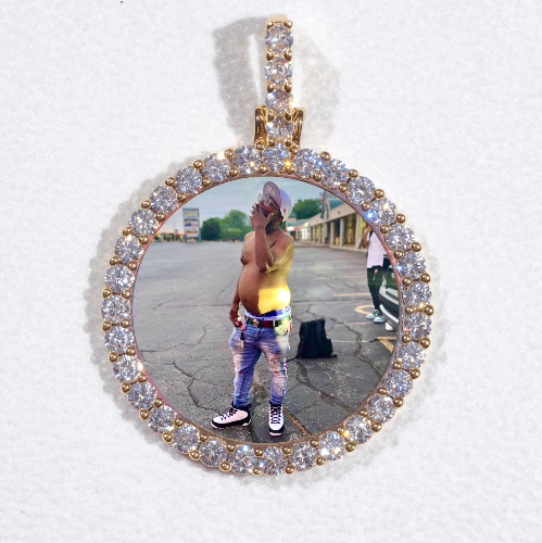 3D CIRCLE CUSTOM PICTURE PENDANT SMALL SIZE