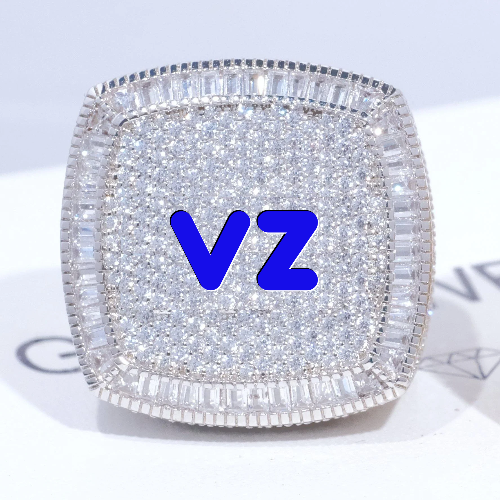 CUSTOM LETTER 3D ICED RING