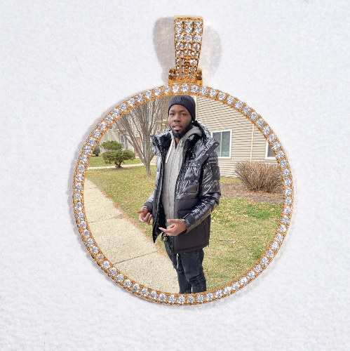 MEDIUM 3D CIRCLE CUSTOM PICTURE PENDANT