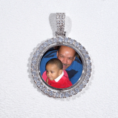 3D Spinning 2-Faced Custom Picture Pendant