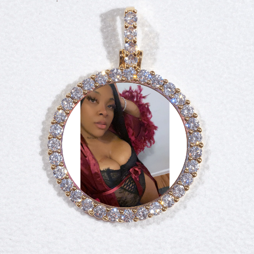 3D CIRCLE CUSTOM PICTURE PENDANT SMALL SIZE