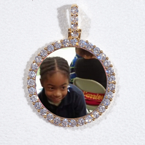 3D CIRCLE CUSTOM PICTURE PENDANT SMALL SIZE