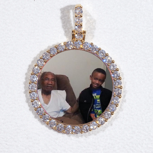 3D CIRCLE CUSTOM PICTURE PENDANT SMALL SIZE
