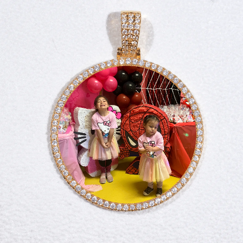 MEDIUM 3D CIRCLE CUSTOM PICTURE PENDANT
