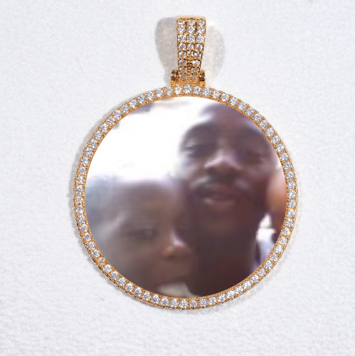 MEDIUM 3D CIRCLE CUSTOM PICTURE PENDANT