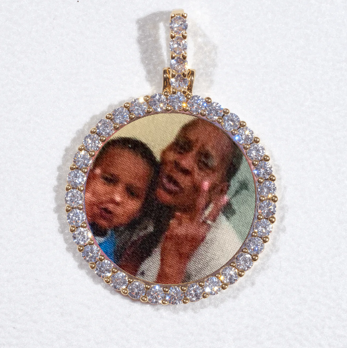 3D CIRCLE CUSTOM PICTURE PENDANT SMALL SIZE