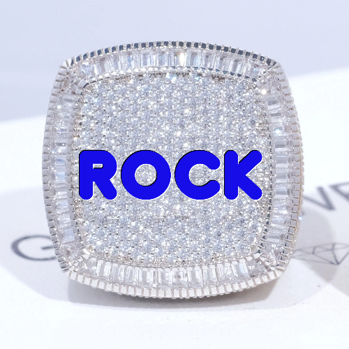 CUSTOM LETTER 3D ICED RING