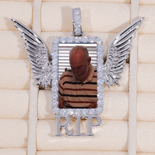 RIP WING 3D CUSTOM PICTURE PENDANT
