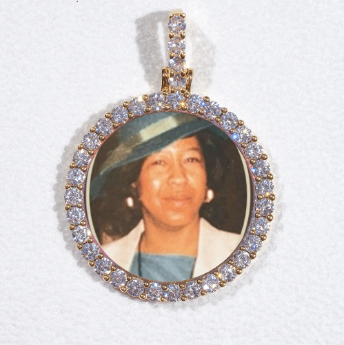 3D CIRCLE CUSTOM PICTURE PENDANT SMALL SIZE