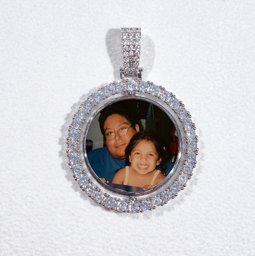 3D Spinning 2-Faced Custom Picture Pendant