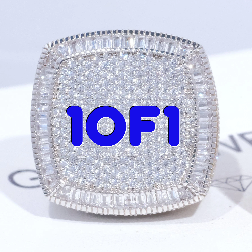 CUSTOM LETTER 3D ICED RING