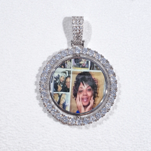 3D Spinning 2-Faced Custom Picture Pendant