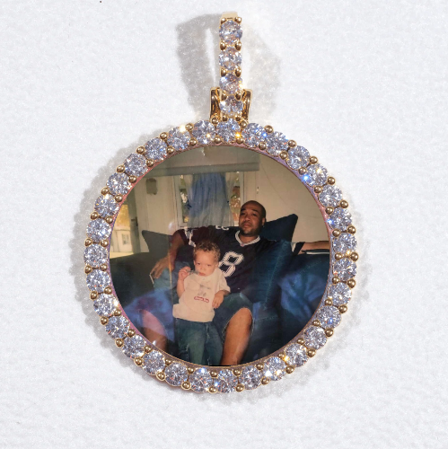 3D CIRCLE CUSTOM PICTURE PENDANT SMALL SIZE