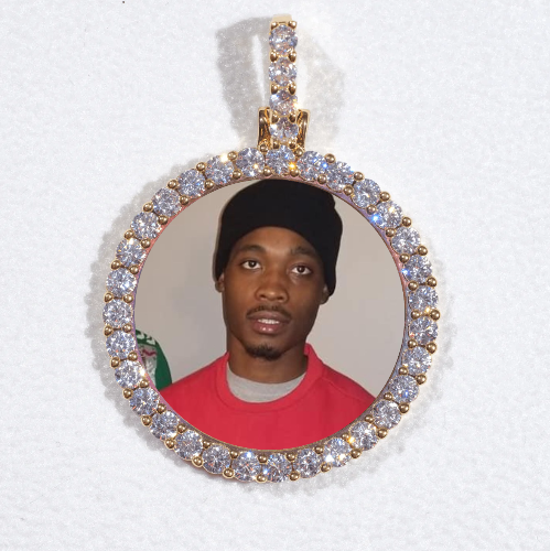 3D CIRCLE CUSTOM PICTURE PENDANT SMALL SIZE