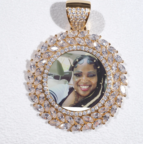 Large 3D Wheat Ear Custom Picture Pendant