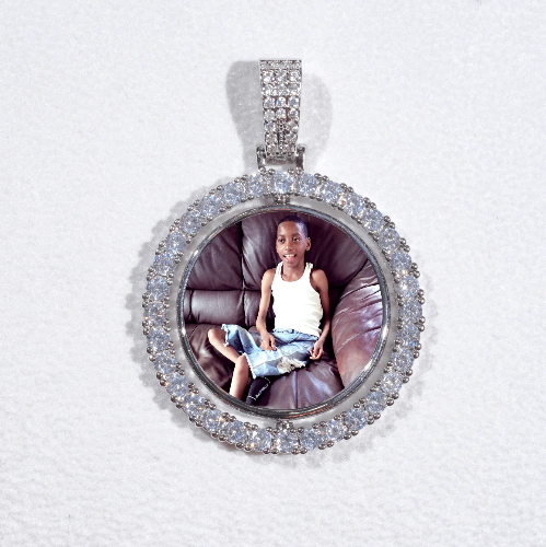3D Spinning 2-Faced Custom Picture Pendant