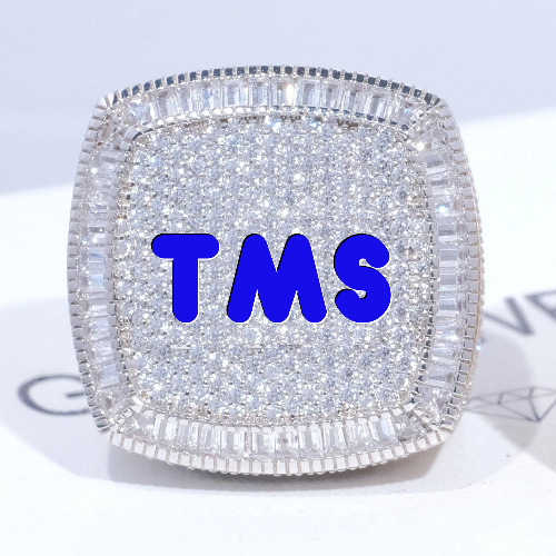 CUSTOM LETTER 3D ICED RING