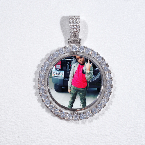 3D Spinning 2-Faced Custom Picture Pendant