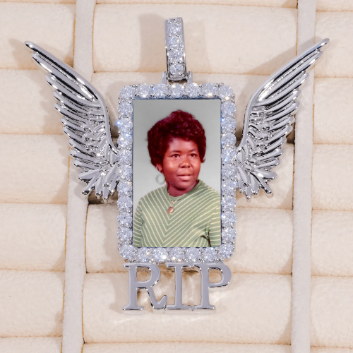 RIP WING 3D CUSTOM PICTURE PENDANT