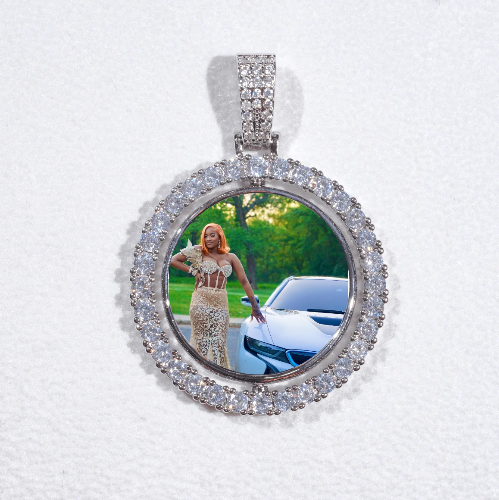 3D Spinning 2-Faced Custom Picture Pendant