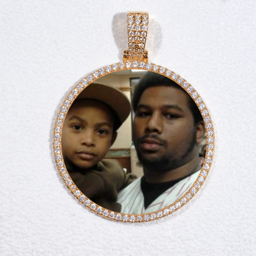 MEDIUM 3D CIRCLE CUSTOM PICTURE PENDANT