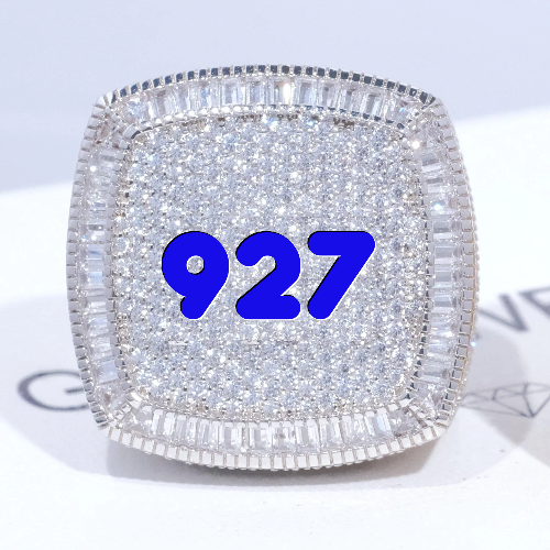 CUSTOM LETTER 3D ICED RING