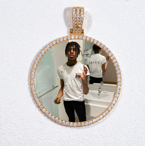 MEDIUM 3D CIRCLE CUSTOM PICTURE PENDANT